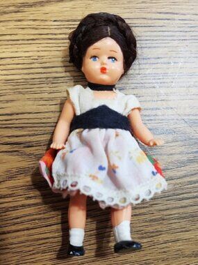 Old doll from Germany Vintage Moveable legs/arms Traditional dress Small Mini